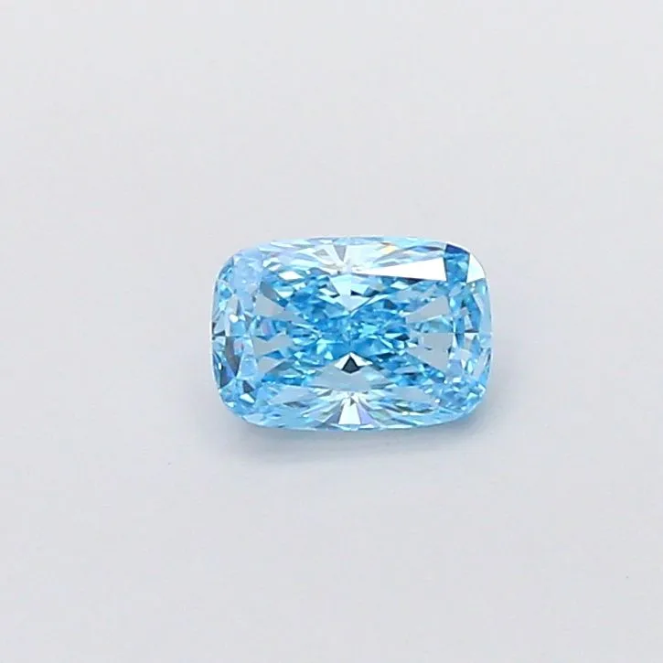 1.41ct CUSHION Fancy Vivid Blue VVS2 Coloured Lab diamond