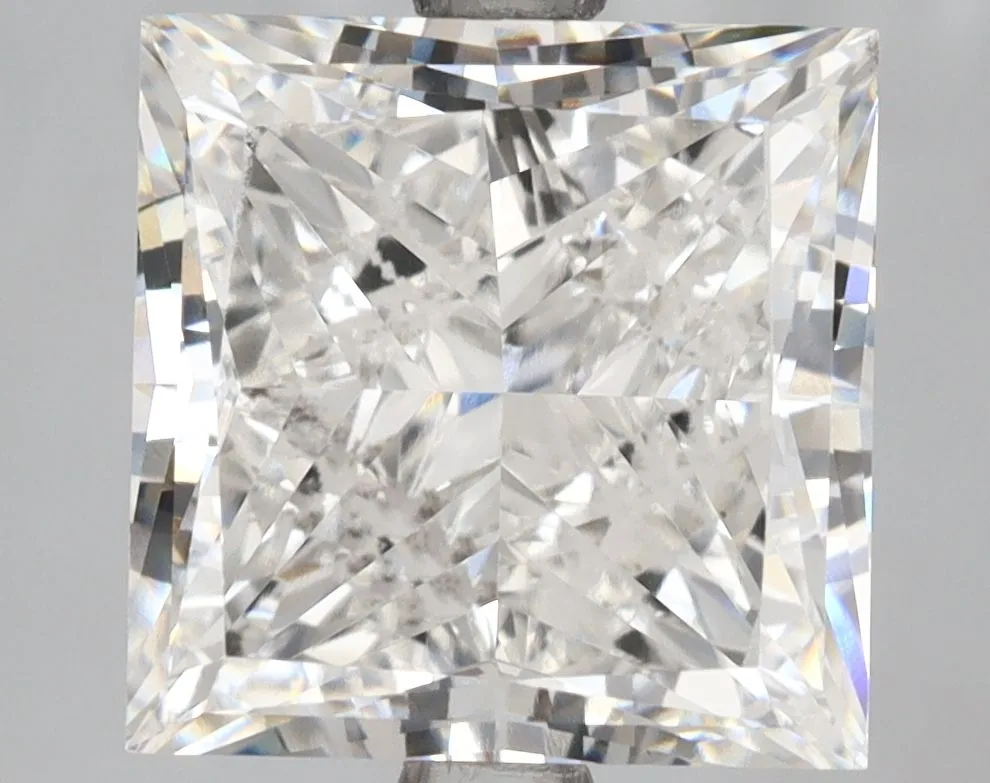 5.00ct PRINCESS Fancy Vivid Yellow VS1 Coloured Lab diamond