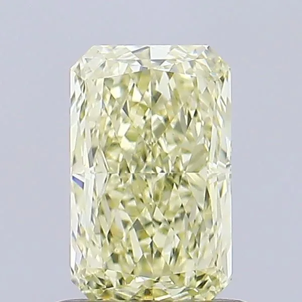 1.08ct RADIANT Fancy Light Yellow VS1 Coloured Lab diamond