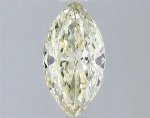 1.1ct MARQUISE Fancy Light Yellow VVS2 Coloured Lab diamond