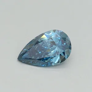 0.3ct PEAR Fancy Vivid Blue VS1 Coloured Lab diamond
