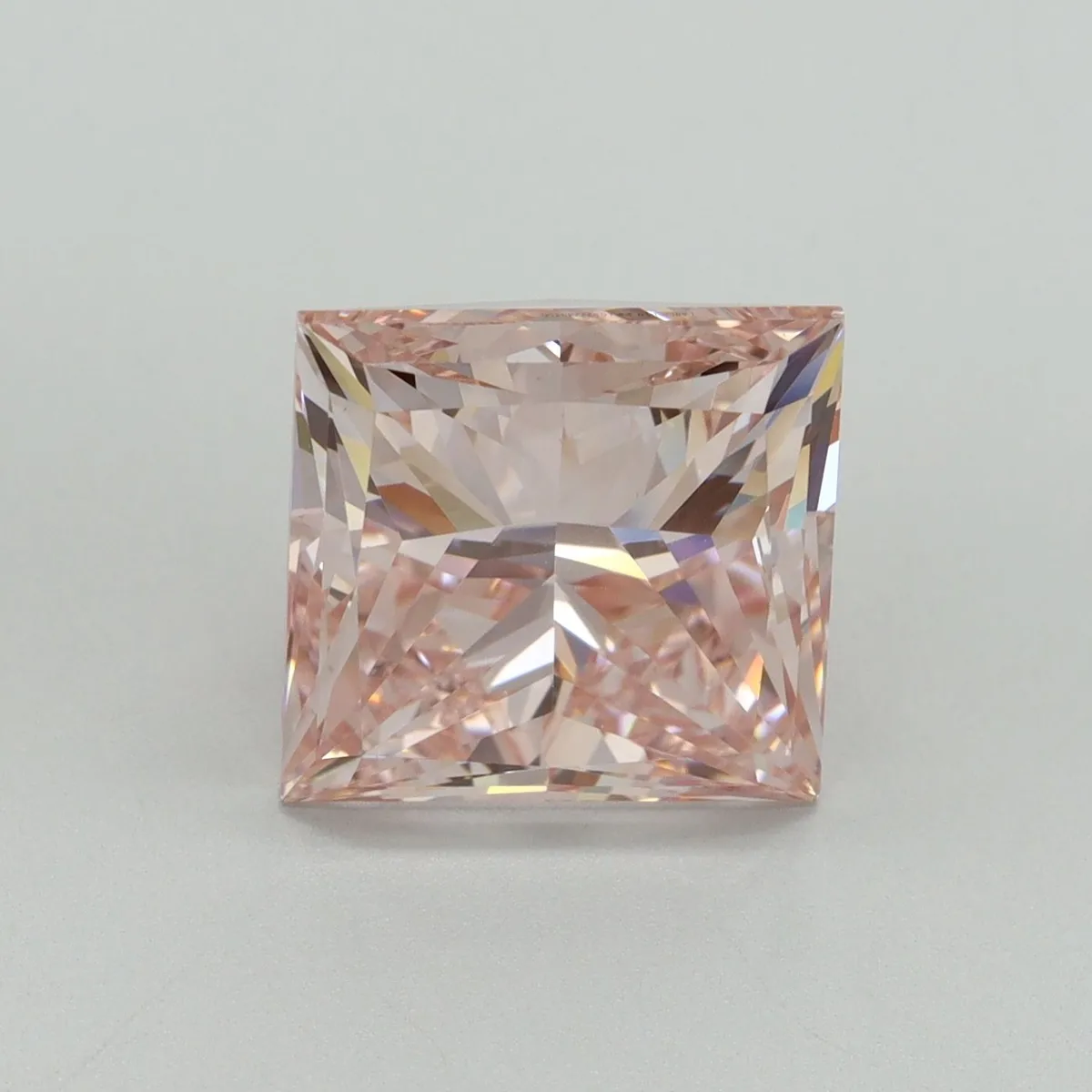 5.11ct PRINCESS Fancy Intense Pink VS2 Coloured Lab diamond