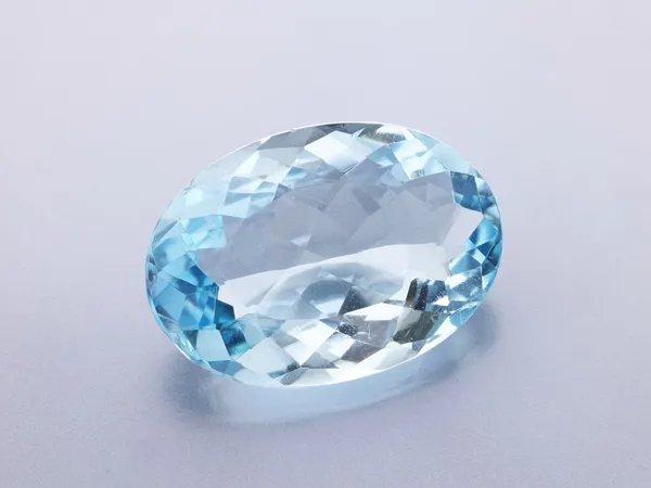 16.03ct Blue Topaz, Oval cut gemstone