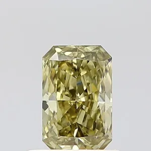 0.57ct RADIANT Fancy Light Grayish Yellow VS1 Coloured Lab diamond