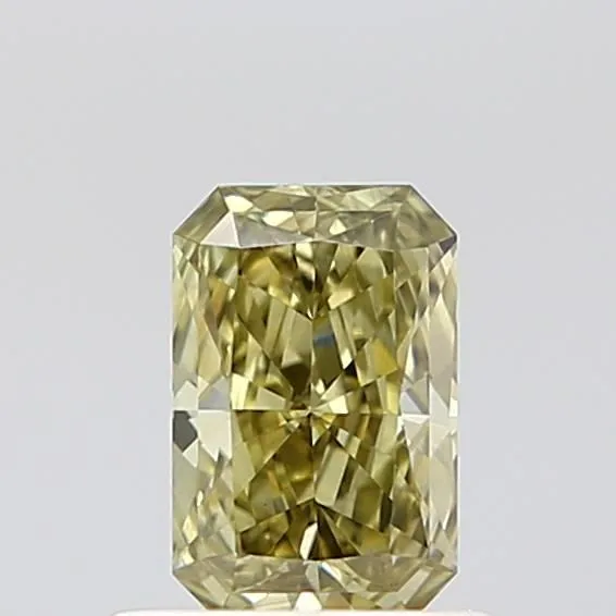 0.57ct RADIANT Fancy Light Grayish Yellow VS1 Coloured Lab diamond