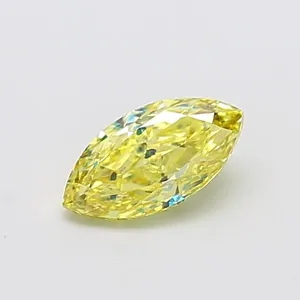 1.02ct MARQUISE Fancy Intense Yellow VS1 Coloured Lab diamond