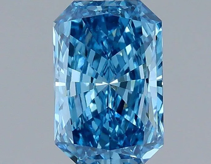 1.04ct RADIANT Fancy Vivid Blue VVS1 Coloured Lab diamond