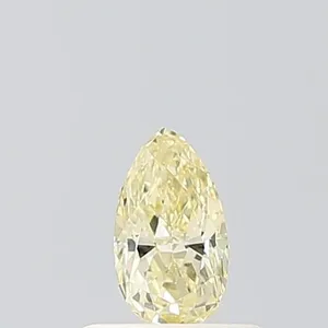 0.4ct PEAR Fancy Yellow VVS2 Coloured Lab diamond