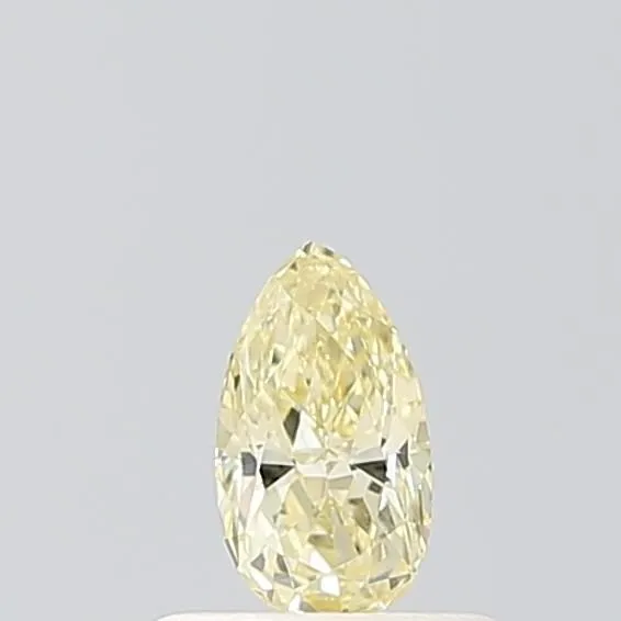 0.4ct PEAR Fancy Yellow VVS2 Coloured Lab diamond