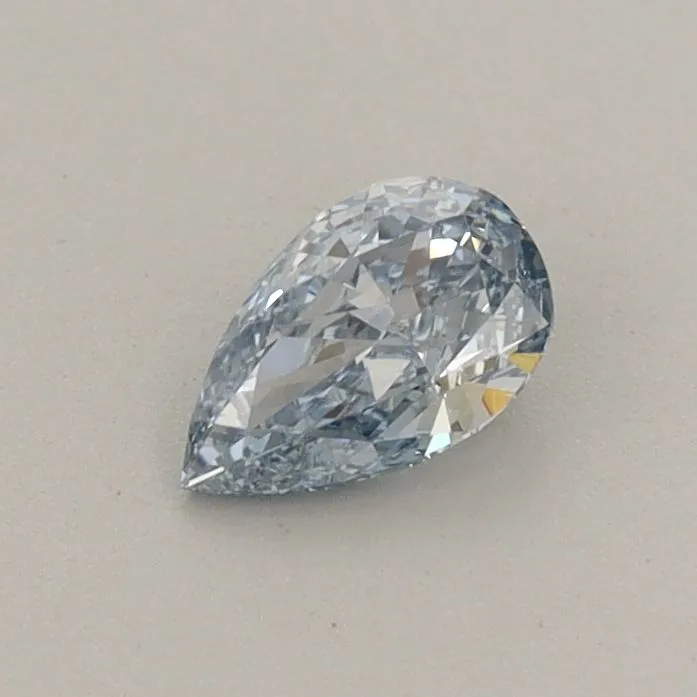 0.38ct PEAR Fancy Blue VVS1 Coloured Lab diamond