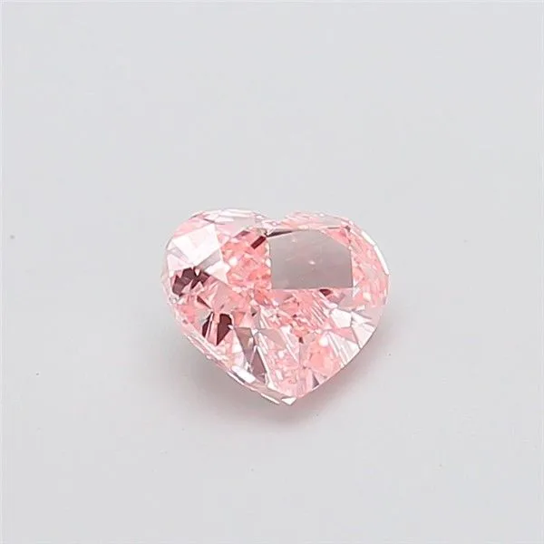 1.02ct HEART Fancy Vivid Pink VVS1 Coloured Lab diamond