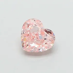 1ct HEART Fancy Pink VS2 Coloured Lab diamond