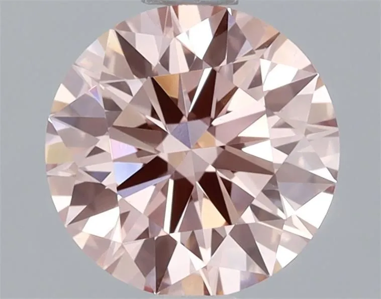 1.09ct ROUND Fancy Intense Pink VS1 Coloured Lab diamond
