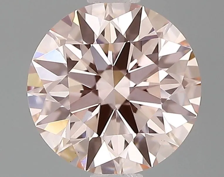 1.05ct ROUND Fancy Intense Pink VS1 Coloured Lab diamond