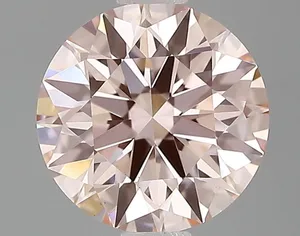 1.05ct ROUND Fancy Intense Pink VS1 Coloured Lab diamond