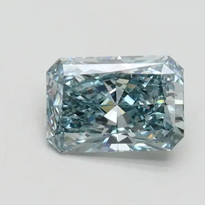 1.18ct RADIANT Fancy Vivid Blue VS2 Coloured Lab diamond