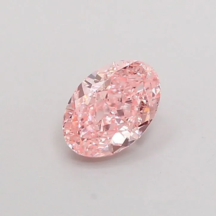1.06ct OVAL Fancy Vivid Pink VS2 Coloured Lab diamond