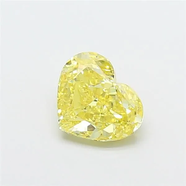 1.02ct HEART Fancy Intense Yellow VS1 Coloured Lab diamond