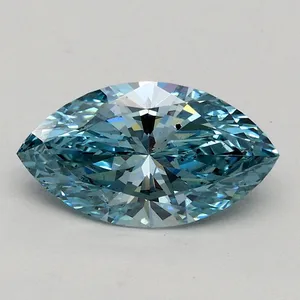 1ct MARQUISE Fancy Vivid Blue SI1 Coloured Lab diamond
