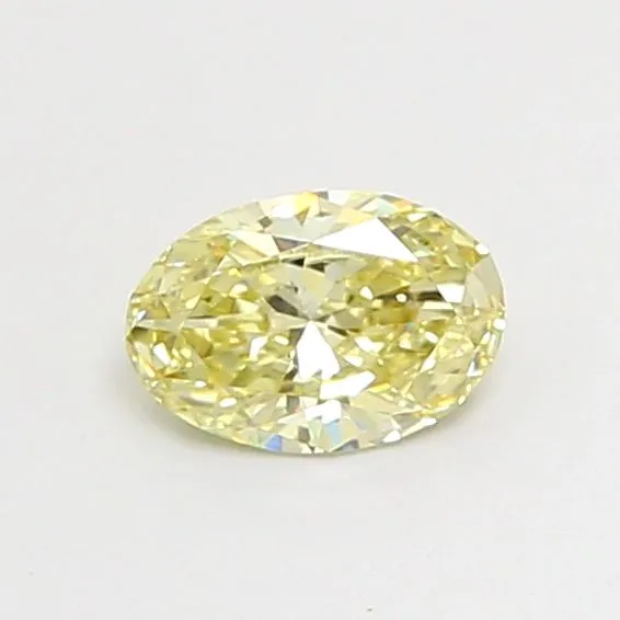 0.35ct OVAL Fancy Intense Yellow VS1 Coloured Lab diamond