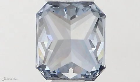 0.52ct RADIANT Fancy Vivid Blue VVS1 Coloured Lab diamond