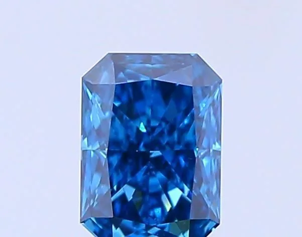 0.56ct RADIANT Fancy Vivid Blue VS2 Coloured Lab diamond