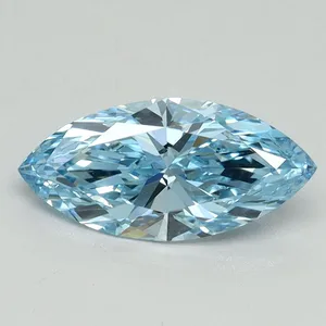 1.01ct MARQUISE Fancy Vivid Blue VVS2 Coloured Lab diamond