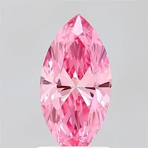 1.09ct MARQUISE Fancy Vivid Pink VVS2 Coloured Lab diamond
