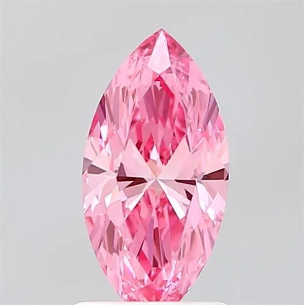1.09ct MARQUISE Fancy Vivid Pink VVS2 Coloured Lab diamond