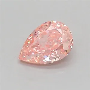 0.52ct PEAR Fancy Vivid Pink VVS1 Coloured Lab diamond