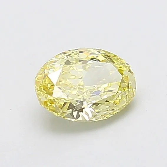 1.06ct OVAL Fancy Yellow VS1 Coloured Lab diamond
