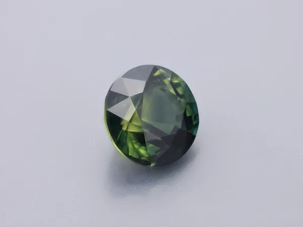 1.54ct Green Sapphire, Round cut gemstone