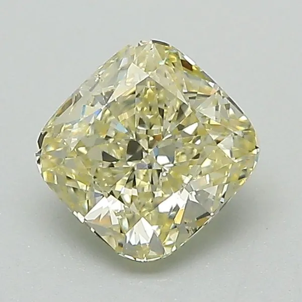 1.03ct CUSHION Fancy Yellow VS2 Coloured Lab diamond