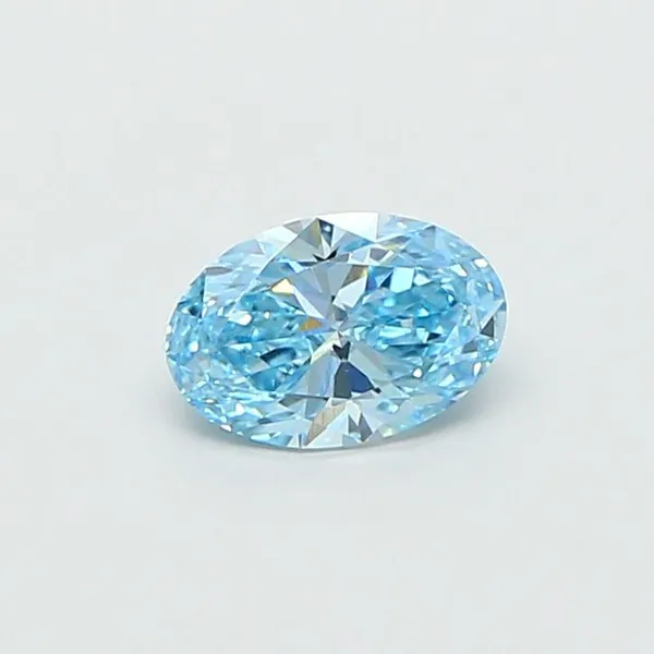 1.05ct OVAL Fancy Vivid Blue VS1 Coloured Lab diamond