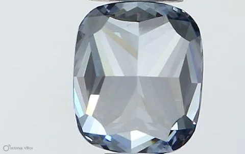 0.51ct CUSHION Fancy Vivid Blue VS2 Coloured Lab diamond