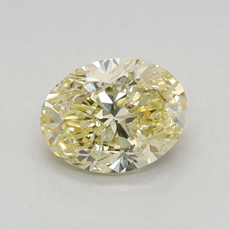 0.69ct OVAL Fancy Intense Yellow VS1 Coloured Lab diamond