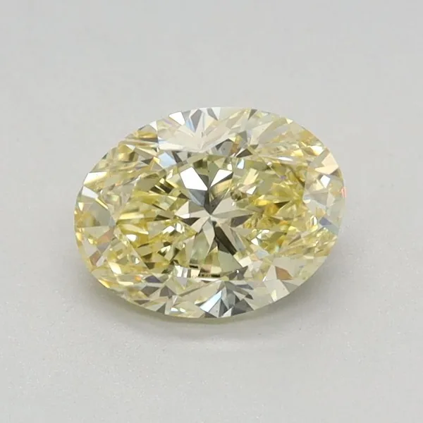 0.69ct OVAL Fancy Intense Yellow VS1 Coloured Lab diamond