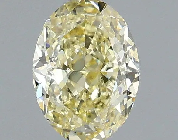1.02ct OVAL Fancy Yellow VS1 Coloured Lab diamond