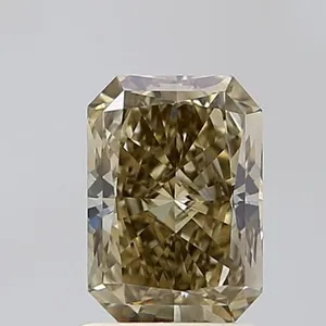1.27ct RADIANT Fancy Light Gray Yellow VS2 Coloured Lab diamond