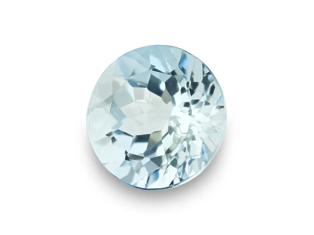 4.83ct Blue Aquamarine, Round gemstone
