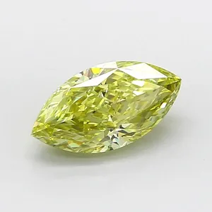 1.57ct MARQUISE Fancy Intense Yellow VVS2 Coloured Lab diamond
