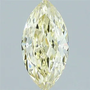 1.57ct MARQUISE Fancy Light Yellow VVS2 Coloured Lab diamond