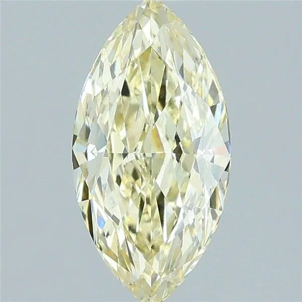 1.57ct MARQUISE Fancy Light Yellow VVS2 Coloured Lab diamond
