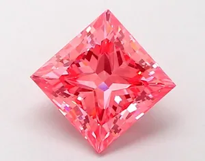 1.51ct PRINCESS Fancy Vivid Pink VS1 Coloured Lab diamond