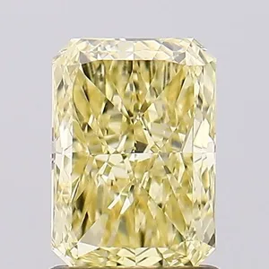 1.17ct RADIANT Fancy Intense Yellow VS1 Coloured Lab diamond