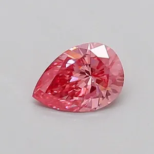 0.32ct PEAR Fancy Vivid Pink VS1 Coloured Lab diamond