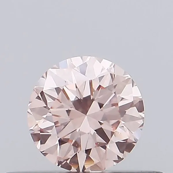 0.34ct ROUND Fancy Intense Pink VVS2 Coloured Lab diamond