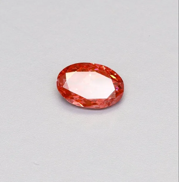 1.11ct OVAL Fancy Vivid Pink VS2 Coloured Lab diamond