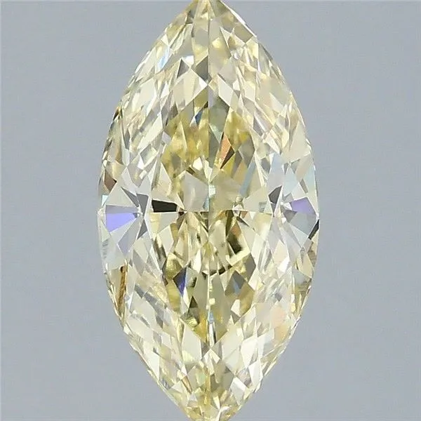 2.02ct MARQUISE Fancy Yellow VVS2 Coloured Lab diamond