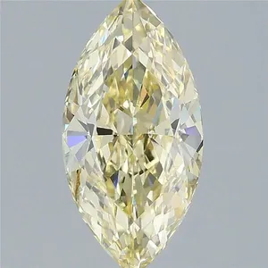 2.02ct MARQUISE Fancy Yellow VVS2 Coloured Lab diamond